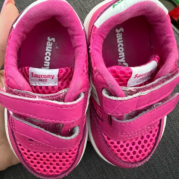 Saucony Jazz baby girl running shoes size 4.5W PINK - Picture 2 of 5